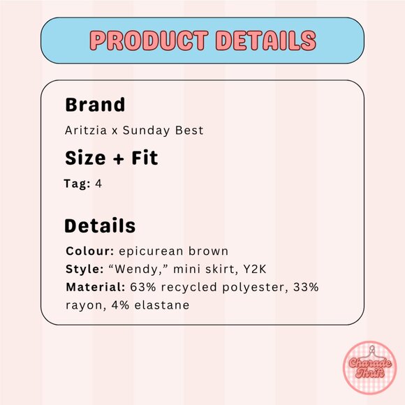 Aritzia x Sunday Best "Wendy" Skirt - Picture 3 of 4